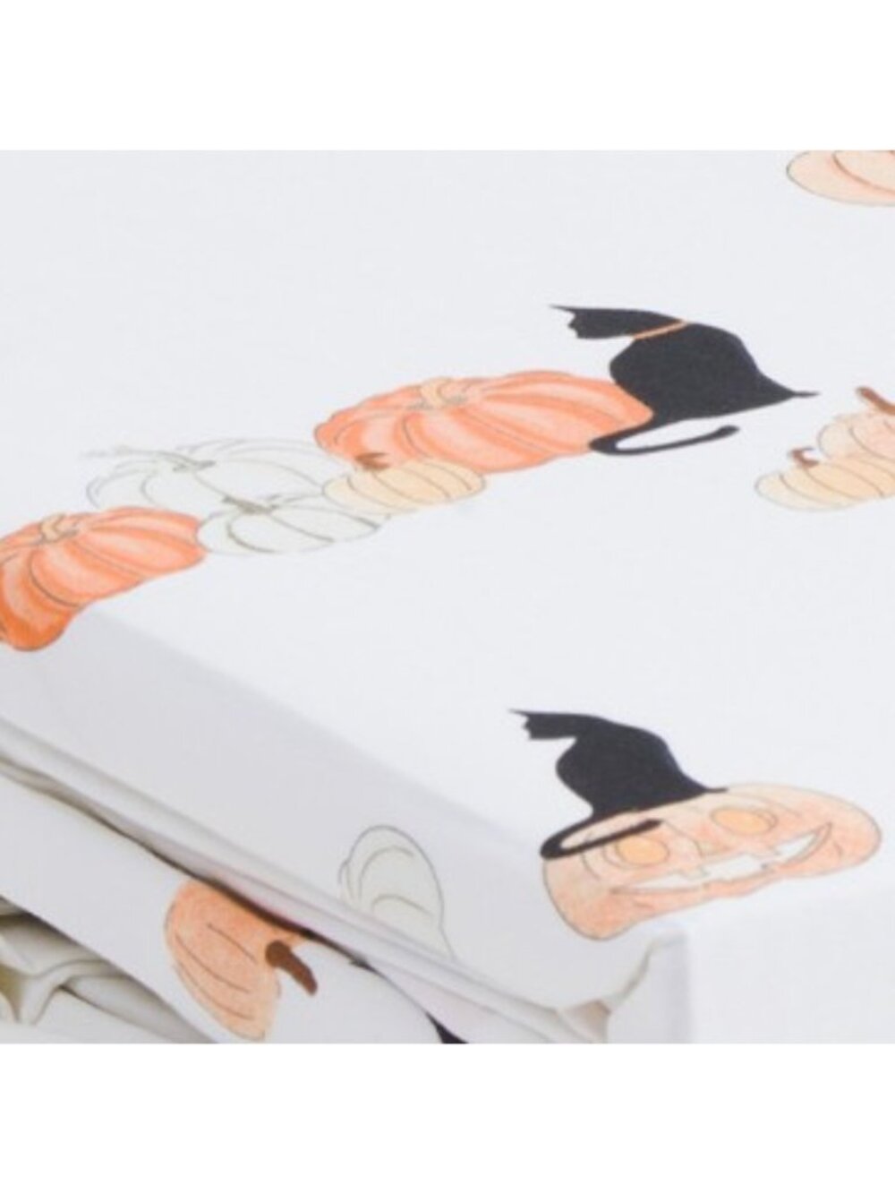 SOPHIE ALLPORT Cotton Pumpkin Cat Sheet Set - Picture 3 of 4